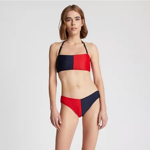 New Tommy Hilfiger COLORBLOCK BIKINI SET - Picture 1 of 1